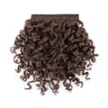 6-tommers Afro Bangs Krøllete Pannelugg Extensions Clip in Pannelugg medium brown
