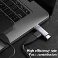 Pikkukuva 3 / 5: Type-C Naaras Lightning Uros + Type-C Uros 2-in-1 Matkapuhelin Tabletti Lataussovitin