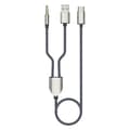 1 Split 2 Typ C Till Usb A 3.5mm Aux Kabel Stereo Hifi Ljud För Bilhögtalare -a