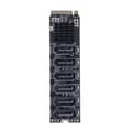 M.2 till Adapter, 6 Portar NVME till SATA3.0, M.2 PCI-E M Key Riser.