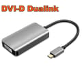 Miniatyrbillede 2 af 4: USB C til DVI Dual link adapter USB 3.1 Type C til DVI-D dual link kabel Thunderbolt 3 USB-C til Dual link DVI-D op til 2560 x 1600