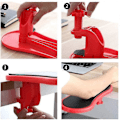 Miniatyrbillede 3 af 5: Computer Justerbar Armlæn Støttebeslag, Ergonomisk Håndledsstøtte, Skrivebords Armlæn Pude, Justerbar