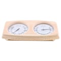 Miniatyrbillede 1 af 5: 2 i 1 Sauna Rum Træ Termometer Hygrometer Damp Temperatur Luftfugtighedsmåler