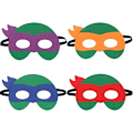 Miniatyrbild 1 av 5: Hjälte Ninja Turtles Mask Hjälte Maskerad Rollspel Tillbehör Cosplay Mask Ninja Filtmask för Pojkar Flickor