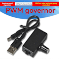 Pikkukuva 3 / 5: PWM-nopeussäädin 4-napainen tuulettimen nopeussäädin USB TYPE-C virtalähde DIY vesijäähdytysjäähdytys