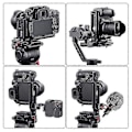 Miniatyrbild 3 av 5: DSLR-kamerans L-fäste Vertikal Horisontell Växling Stativ Snabbkopplingsplatta För Stabilisator Stativ