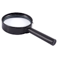 Miniatyrbillede 3 af 5: Håndholdt Sort Plastikramme 40mm Linse 3X Forstørrelsesglas