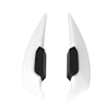 Miniatyrbillede 4 af 4: 1 Par Motorcykel Side Winglet Aerodynamisk Vinge Spoiler Universal Til Motorcykel Elektriske Cykler Hvid