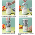 Miniatyrbilde 4 av 5: Elektrisk Juicer Oppladbar Juicermaskin Med USB Bærbar Juicer For Appelsin Sitron Drue Frukt