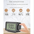 Miniatyrbillede 4 af 5: Digitalt vækkeur, LCD-ur til soveværelse, elektronisk bordur med temperaturvisning, seng