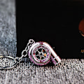 Miniatyrbillede 1 af 5: Elektrisk Mini Turbo Turbolader Nøglering Spindende Turbine Nøglering Vedhæng