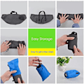 Miniatyrbillede 4 af 5: Foldbar Vask, 8,5L Bærbar Foldbar Spand Let og Vandafvisende Foldbar Vask med Bærepose Rejse Turisme Udendørs Produkter - Macaronaqua bl