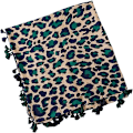 Miniatyrbilde 4 av 5: Leopardmønstret skjerf for kvinner, overdimensjonert, langt, mykt og varmt sjal, dyreprint skjerf