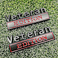Pikkukuva 2 / 3: 2pack Veteran Edition Auton Tarra Embleemi 3d Kirjaimet Merkki Ulkopuoli Auto Kuorma-auto Tarrat, Hauskat Kirjaimet Tarrat Sopivat Ajoneuvoon, Kuorma-autoon, Suv:iin, Oven Koristeluun