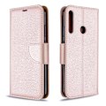 Miniatyrbillede 2 af 5: Litchi Skin Wallet Læder Telefon Etui med Rem til Huawei P40 lite E/Y7p/Honor 9C