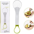 Miniatyrbillede 1 af 5: Avocado Skærer 2-i-1 Multifunktionel Rustfrit Stål Skræller Køkkenredskab