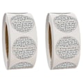 Miniatyrbillede 1 af 5: 1000 stk. stearinlys advarselsetiketter 1,5 tommer vandtætte stearinlys sikkerhedsetiketter til diy stearinlys krukker stick-mxbc