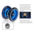 Miniatyrbilde 2 av 5: K1 Blå+k7 Lilla Responsiv Yoyo for Begynnere, Slitesterk ABS Yoyoalloy Responsiv Yoyo i Metall med