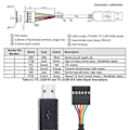 Miniatyrbillede 3 af 5: 6-bens TTL-232R-3V3 FT232 USB 2.0 til TTL 5V 3.3V Download Debug Kabel Adaptermodul til