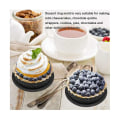 Miniatyrbilde 2 av 5: 20 stk Mousse Runde Kakeform Dessert Bakeverktøy Kakedekorering Ring, Gjenbrukbar Rund Perforert Pl