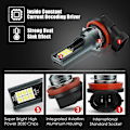Miniatyrbild 3 av 4: 2 st H8 H11 LED-lampa H16 JP 9005 HB3 9006 HB4 LED-lampa Super Ljus Bil Dimljus Dagkörljus Körljus 12V 6000K Vit