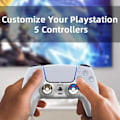 Miniatyrbillede 5 af 5: PS5 Controller Joystick Cap Switch Pro Controller Fire-Farvet Elf Ball Tema Joystick Cap