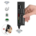 Miniatyrbillede 2 af 5: Diamanttester Pen, Høj Præcision Smykke Diamanttester + 60X Mini LED Forstørrelsesglas, Professionel Diamant
