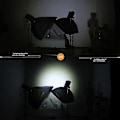 Miniatyrbild 3 av 5: 2 st 9V LED Ficklampa Fackla Campinglampa Kompakt Storlek Ultra Ljus