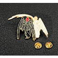 Pikkukuva 3 / 5: Piirretty Anime Hyvät Ennusteet The Unspeakable Husband Enkelit ja Demoni Hard Enamel Pin Aziraphale ja Crowley Rintataskun Pinni Muotikoru