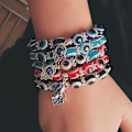 Miniatyrbilde 4 av 5: 450 stk 15 Farger Ondt Øye Perler Sett Engros Ondt Øye Perler Bulk Ondt Øye Perler Blandet Farge Ondt Øye Perler Diy Håndlagde Perler Charms Resin Ondt Øye Be