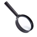 Miniatyrbillede 2 af 5: Håndholdt Sort Plastikramme 40mm Linse 3X Forstørrelsesglas