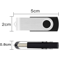 Pikkukuva 4 / 5: Muistitikku Eastbull Usb-muistitikku 32 Gt Kiertävä Muotoilu Muistitikku Taittuva Tallennustila 32 Gt (1 kpl - musta)