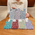 Miniatyrbillede 2 af 5: Glitter Sequin Epoxy TPU Telefon Etui Til iPhone 11 Pro Max