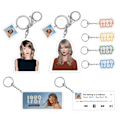 Miniatyrbillede 1 af 5: 8 stk. Taylor Swift album 1989 akryl vedhæng stjerne perifer nøglering