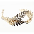Miniatyrbilde 1 av 3: Barokk gullblad krone tiara Bryllupstiara Hodebånd for bruder Gullkrone Hodebånd for Pageants Bryllup Prom Bursdag (gull)