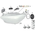 Pikkukuva 3 / 5: 2 kpl D1s D3s Xenon Hid -lamppipunkkiadapteri Rengaspidike 63117162087 Sopii 1 3 5 7 Sarja X5 X6