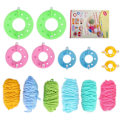 Miniatyrbild 1 av 5: Pompom Maker-set Färgglada Fluffbollvävare DIY 6 Färger Ullgarn Stickning Hantverkspresenter YEMAA