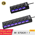 Miniatyrbillede 2 af 5: 2022 Hot Usb Hub 3.0 Hub  Multi Usb Splitter Strømadapter 4/7 Port Multipel Expander 2.0 Med Afbryder Til Pc Tilbehør
