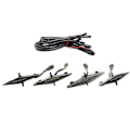 Miniatyrbilde 1 av 5: for 4Runner PRO 2014-2020 12V Røykte Linser Amber LED Grilllys 4PCS