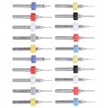 Pikkukuva 4 / 5: 20 kpl Mikroporanterisetti Seos Piirilevy Mini Kiinteä Varsi 0,1 mm?1 mm Tarvikkeet YEMAA