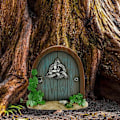Miniatyrbillede 3 af 5: Fe-dør, træfe-dør til havefe-dør, miniature havedekorationer til havegårdstræer, stil C