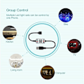 Miniatyrbillede 5 af 5: Universal Mini Trådløs 5-24v Smartphone Kontrol Rgb Led Strip Lys Controller Usb Kabel Bluetooth 4.0 Til Hotel Bar Ktc Hjem