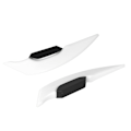 Miniatyrbillede 3 af 4: 1 Par Motorcykel Side Winglet Aerodynamisk Vinge Spoiler Universal Til Motorcykel Elektriske Cykler Hvid