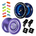 Miniatyrbild 5 av 5: K1 Blue+k7 Lila Responsiv Barnvänlig Yoyo för Nybörjare Hållbar ABS Yoyoalloy Responsiv Legering Yoyo Med