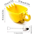 Miniatyrbillede 3 af 5: 330 ml gravemaskine 3D kaffekop, ABS gravemaskine model design kaffekop ny drikkekop med rustfrit