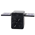 Miniatyrbilde 1 av 5: Bærbar FM-radio Solenergi Nødradiomottaker Høyttaler Mini Bluetooth Lydplanke Støtter TF-kort U-disk 18650 Batteri