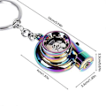 Miniatyrbilde 4 av 5: Bil Turbo Spinner Nøkkelring med Ekte Lyd og LED Lys Mini Turbolader Nøkkelring for Bilnøkler A