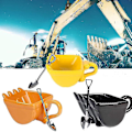 Miniatyrbillede 2 af 5: 330 ml gravemaskine 3D kaffekop, ABS gravemaskine model design kaffekop ny drikkekop med rustfrit