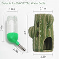 Miniatyrbillede 2 af 5: Hamster Vandflaske Til Glastank, 2-i-1 Justerbar Hamster Vandflaske 80ml Gerbil Vandflaske Med Stativ, 1stk(d-)
