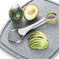 Miniatyrbillede 2 af 5: Avocado Skærer 2-i-1 Multifunktionel Rustfrit Stål Skræller Køkkenredskab